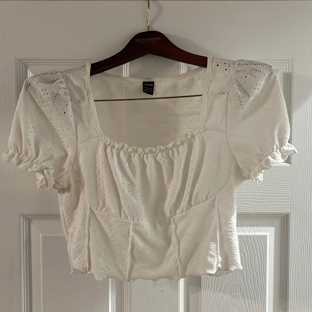 Shein lacy crop top